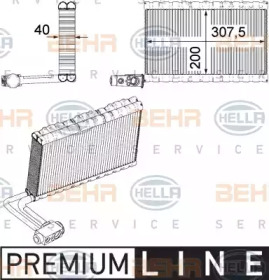 Испаритель, кондиционер BEHR HELLA SERVICE 8FV 351 331-191