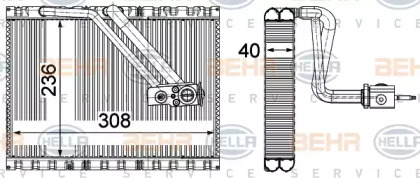 Испаритель, кондиционер BEHR HELLA SERVICE 8FV 351 331-531