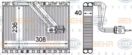 Испаритель, кондиционер BEHR HELLA SERVICE 8FV 351 331-541