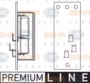 Резистор BEHR HELLA SERVICE 9ML 351 332-151