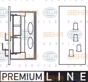 Резистор BEHR HELLA SERVICE 9ML 351 332-161