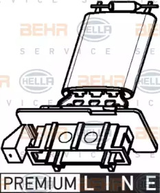 Сопротивление, вентилятор салона BEHR HELLA SERVICE 9ML 351 332-371