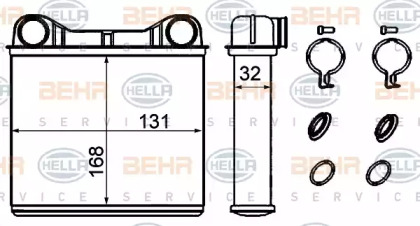 Теплообменник BEHR HELLA SERVICE 8FH 351 333-174