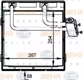 Испаритель BEHR HELLA SERVICE 8FV 351 336-081