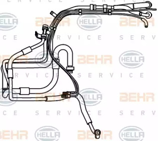 Трубопровод высокого давления, кондиционер BEHR HELLA SERVICE 9GS 351 337-581