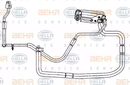 Трубопровод высокого / низкого давления, кондиционер BEHR HELLA SERVICE 9GS 351 338-351