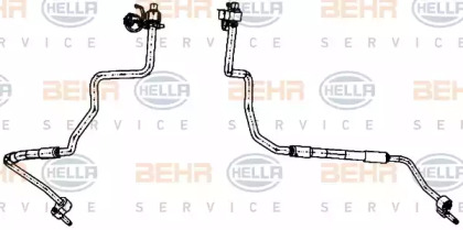 Трубопровод высокого давления, кондиционер BEHR HELLA SERVICE 9GS 351 338-381