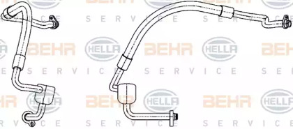 Трубопровод низкого давления, кондиционер BEHR HELLA SERVICE 9GS 351 338-551