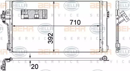 Конденсатор BEHR HELLA SERVICE 8FC 351 343-014