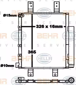 Конденсатор BEHR HELLA SERVICE 8FC 351 343-021