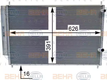 Конденсатор BEHR HELLA SERVICE 8FC 351 343-424