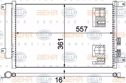 Конденсатор BEHR HELLA SERVICE 8FC 351 343-504