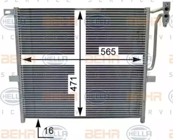 Конденсатор BEHR HELLA SERVICE 8FC 351 344-124