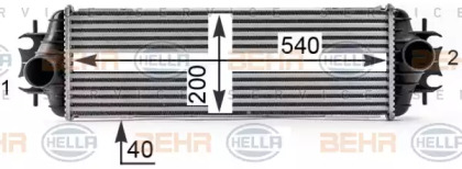 Теплообменник BEHR HELLA SERVICE 8ML 376 700-111