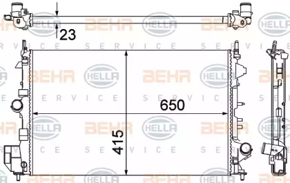 Теплообменник BEHR HELLA SERVICE 8MK 376 700-261