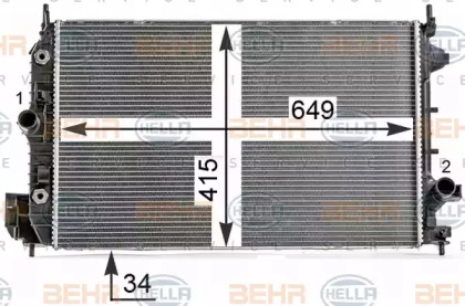 Теплообменник BEHR HELLA SERVICE 8MK 376 700-271