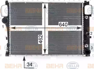 Теплообменник BEHR HELLA SERVICE 8MK 376 700-614