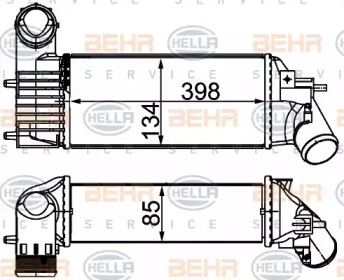 Теплообменник BEHR HELLA SERVICE 8ML 376 700-744