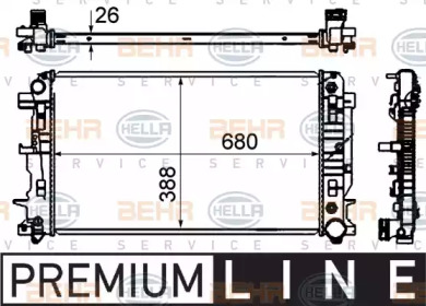 Теплообменник BEHR HELLA SERVICE 8MK 376 701-011