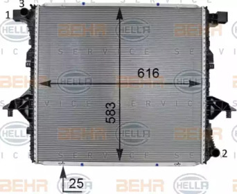 Теплообменник BEHR HELLA SERVICE 8MK 376 701-314