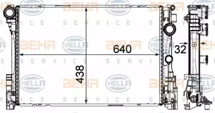 Теплообменник BEHR HELLA SERVICE 8MK 376 701-411