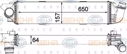 Теплообменник BEHR HELLA SERVICE 8ML 376 701-571