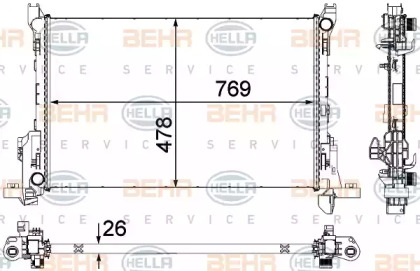 Теплообменник BEHR HELLA SERVICE 8MK 376 701-581