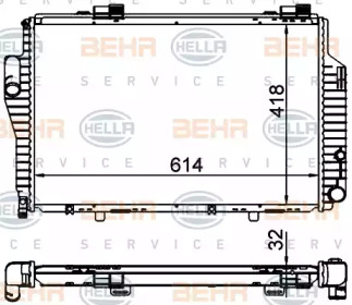 Теплообменник BEHR HELLA SERVICE 8MK 376 701-714