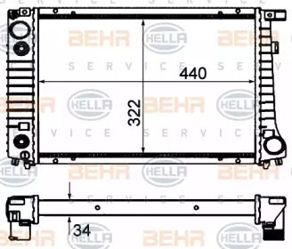 Теплообменник BEHR HELLA SERVICE 8MK 376 703-024