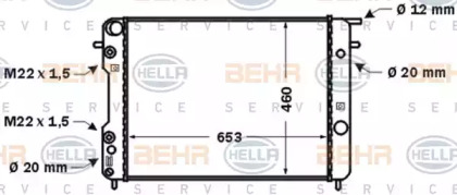 Теплообменник BEHR HELLA SERVICE 8MK 376 704-541