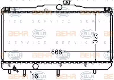 Теплообменник BEHR HELLA SERVICE 8MK 376 704-554