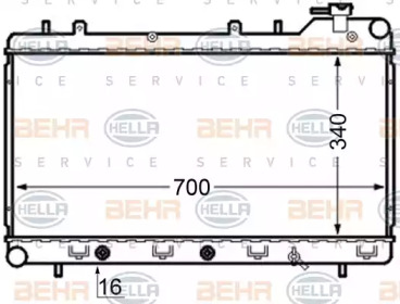 Теплообменник BEHR HELLA SERVICE 8MK 376 704-561