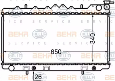 Теплообменник BEHR HELLA SERVICE 8MK 376 704-581