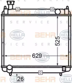 Теплообменник BEHR HELLA SERVICE 8MK 376 704-661