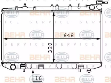 Теплообменник BEHR HELLA SERVICE 8MK 376 704-701