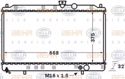 Теплообменник BEHR HELLA SERVICE 8MK 376 704-711