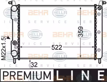 Теплообменник BEHR HELLA SERVICE 8MK 376 704-781