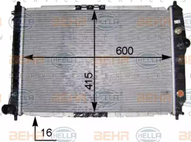 Теплообменник BEHR HELLA SERVICE 8MK 376 704-831