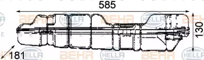 Компенсационный бак, охлаждающая жидкость BEHR HELLA SERVICE 8MA 376 705-121