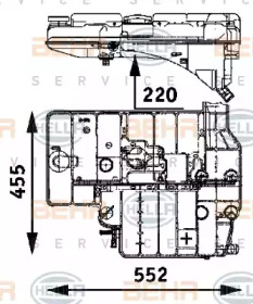 Резервуар BEHR HELLA SERVICE 8MA 376 705-191