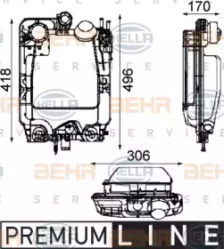 Компенсационный бак, охлаждающая жидкость BEHR HELLA SERVICE 8MA 376 705-291