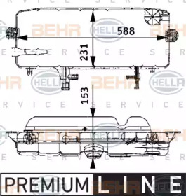 Резервуар BEHR HELLA SERVICE 8MA 376 705-301