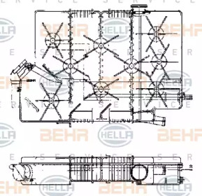 Резервуар BEHR HELLA SERVICE 8MA 376 705-371