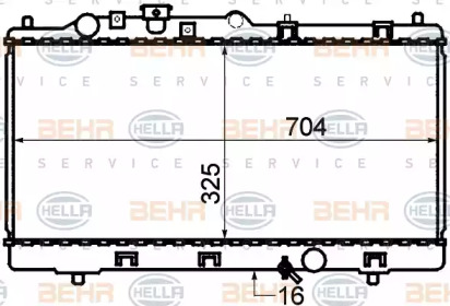 Теплообменник BEHR HELLA SERVICE 8MK 376 705-541