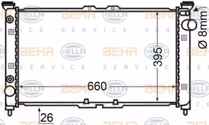 Теплообменник BEHR HELLA SERVICE 8MK 376 705-591