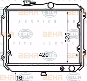 Теплообменник BEHR HELLA SERVICE 8MK 376 705-691