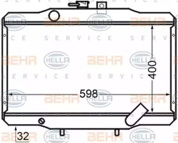 Теплообменник BEHR HELLA SERVICE 8MK 376 705-741