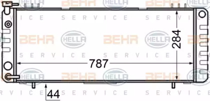 Теплообменник BEHR HELLA SERVICE 8MK 376 705-771