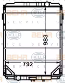 Теплообменник BEHR HELLA SERVICE 8MK 376 705-791