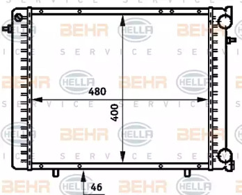 Теплообменник BEHR HELLA SERVICE 8MK 376 706-211